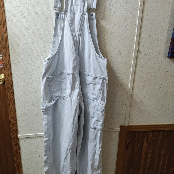 Levi's Denim Overalls Medium Light Wash Denim Two Horse Brand Clean - Picture 9 of 16